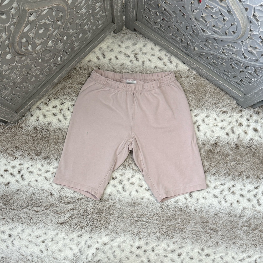 Hanna Andersson pink bike shorts girls size 12 pastel softgirl summer vacation
